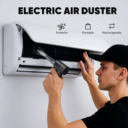 SHEKAR Rechargeable Cordless Electric Air Duster with Adjustable Gears - Portable Mini Turbo Jet Fan for Effective Cleaning of Keyboards, PCs, Cars, Homes, and Outdoor Spaces