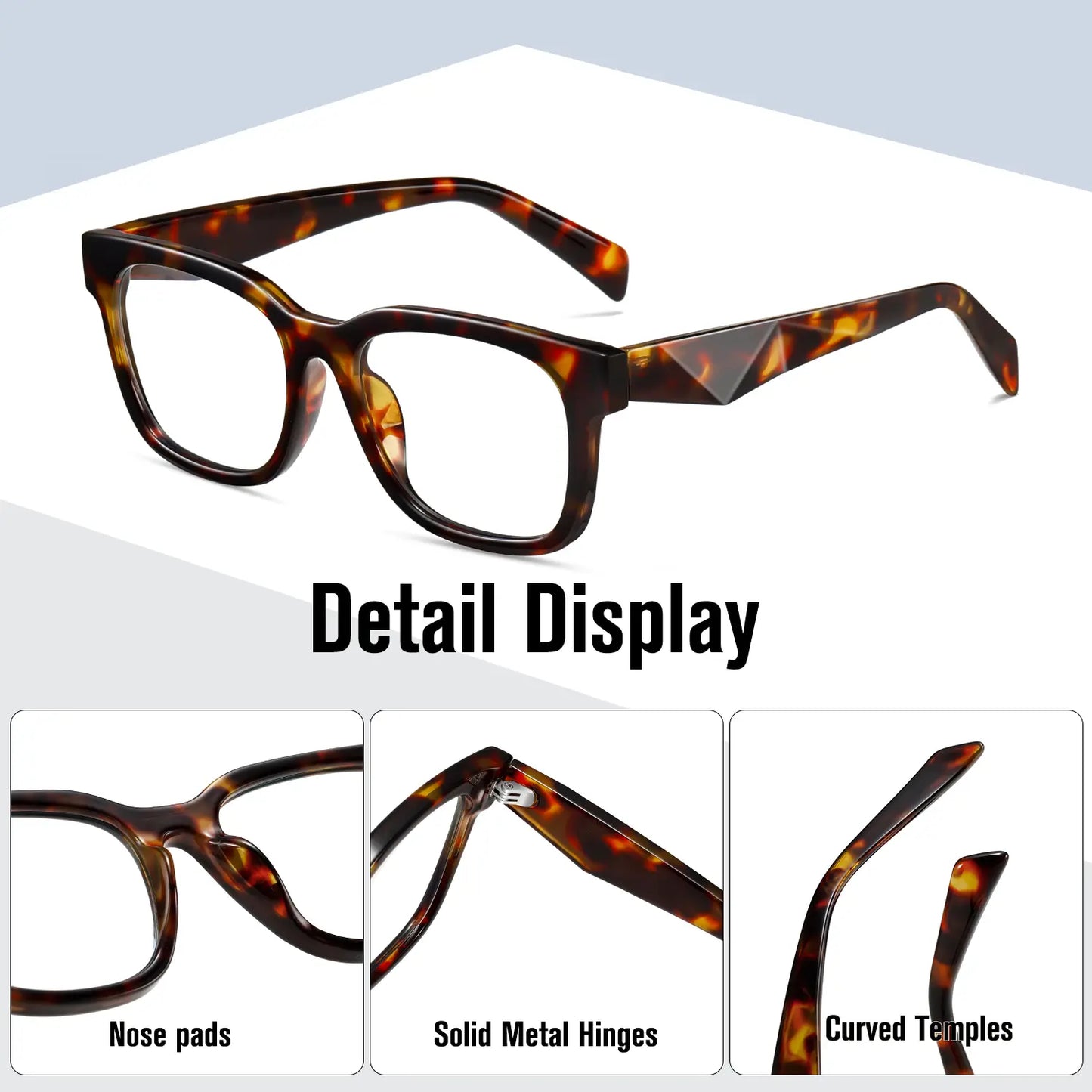 Kimorn Women's Blue Light Blocking UV400 Protection Glasses - Premium Eyewear with Angular Frame, Sleek Anti-Light Design, Lightweight Non-Prescription Fashion Accessories for Work and Daily Screen Use