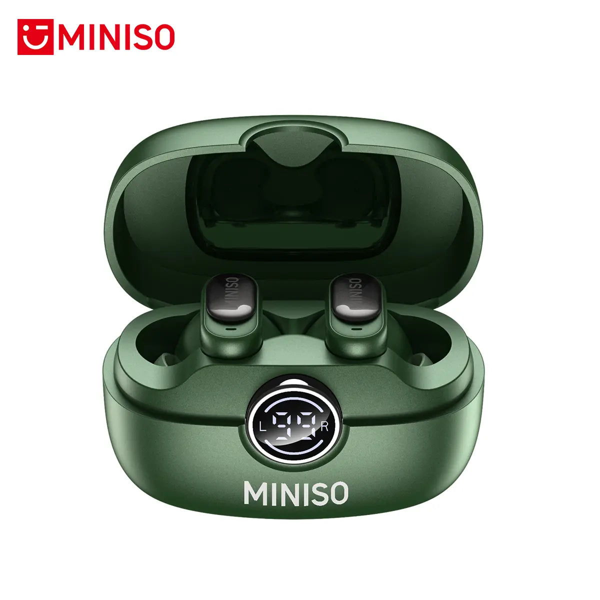 MINISO MS105 Bluetooth 6.0 Wireless Earbuds - Waterproof In-Ear Earphones with Built-in Microphone for Office, Sports, Study, and Gaming