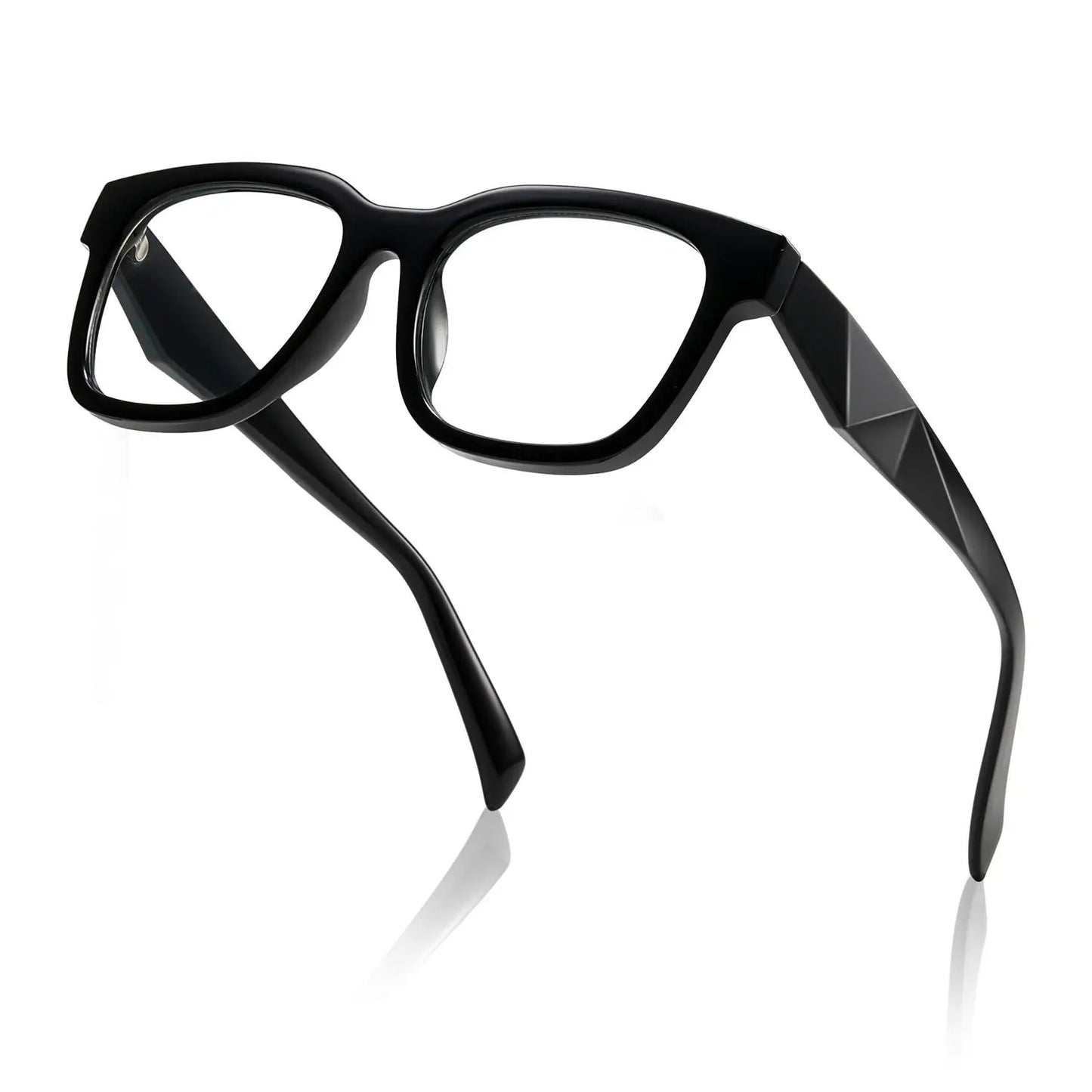 Kimorn Women's Blue Light Blocking UV400 Protection Glasses - Premium Eyewear with Angular Frame, Sleek Anti-Light Design, Lightweight Non-Prescription Fashion Accessories for Work and Daily Screen Use