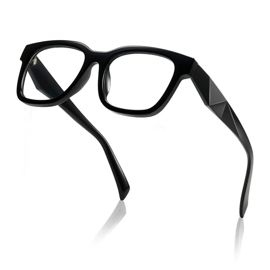 Kimorn Women's Blue Light Blocking UV400 Protection Glasses - Premium Eyewear with Angular Frame, Sleek Anti-Light Design, Lightweight Non-Prescription Fashion Accessories for Work and Daily Screen Use