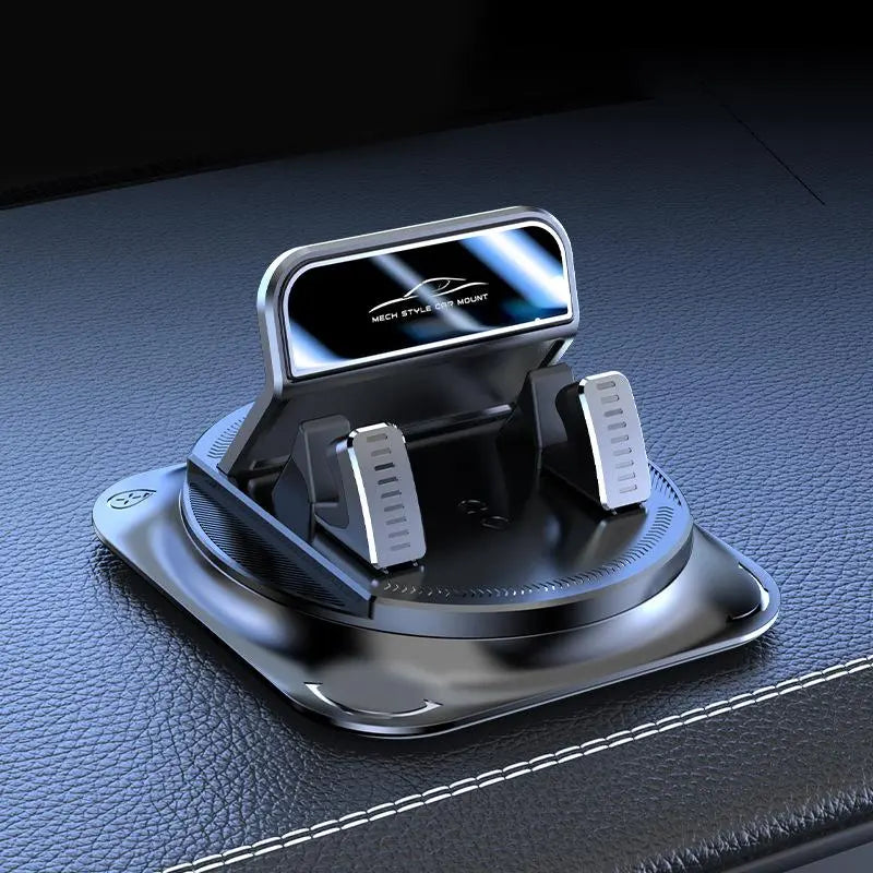 Universal 360-Degree Rotating Car Phone Mount - Dashboard Holder for All Smartphones