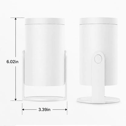 Ultra-Bright 300 Lumens Portable Mini Projector – 4K Decoding Smart Projector with 0.9:1 Short Throw, 360° Focus Ring, up to 235" Display for Home Theater, Bedroom & Travel,Deals for You Days