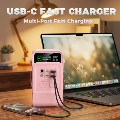 [Dealsforyoudays]Ctolity AP200 Portable Power Bank 192Wh 200W Lifepo4 Battery 3000+ Cycle 140W Ultra Fast Charging LED DC Solar 150W