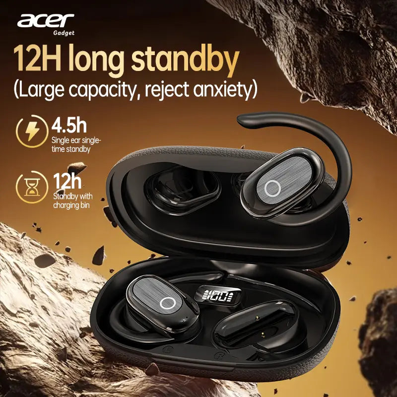 Acer OHR553 Open-Ear Wireless Earbuds, Panoramic Hifi Stereo, Comfortable Non-In-Ear Design for Sports