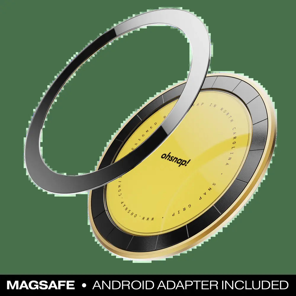 Snap Grip 5 - Versatile Magnetic Phone Grip Stand and Mount for iPhone and Android with 360° Rotation and Adhesive-Free Design