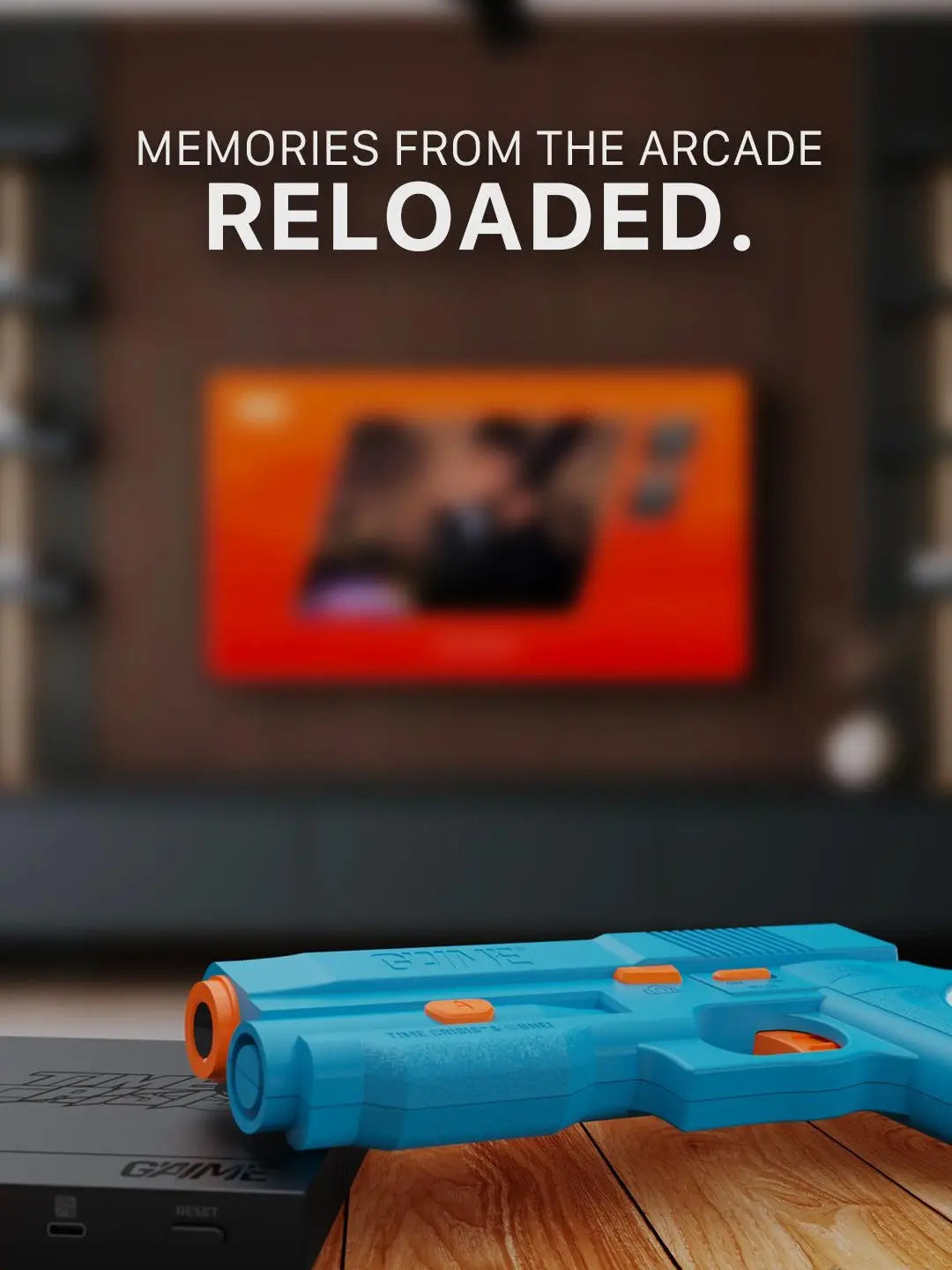 GAIME Advanced AI Vision Light Gun System | No Extra Sensors Needed, Official Time Crisis & NAMCO Arcade Games, Plug&Play Motion Shooting Controller for Living Room Arcade Entertainment