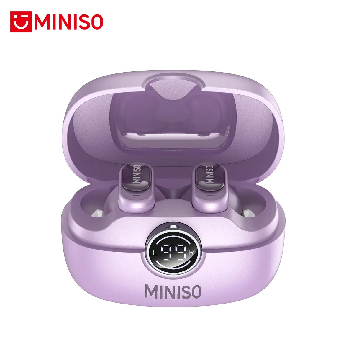 MINISO MS105 Bluetooth 6.0 Wireless Earbuds - Waterproof In-Ear Earphones with Built-in Microphone for Office, Sports, Study, and Gaming