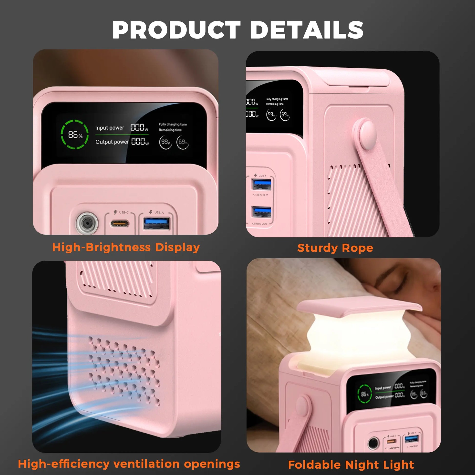 [Dealsforyoudays]Ctolity AP200 Portable Power Bank 192Wh 200W Lifepo4 Battery 3000+ Cycle 140W Ultra Fast Charging LED DC Solar 150W