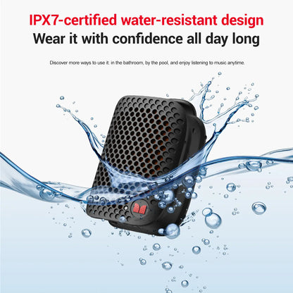 MONSTER M3 Portable Bluetooth Speaker, TWS Stereo Sound, IPX7 Waterproof, Magnetic Clip-On Wearable Speaker, Ultra-Portable 80G Wireless Speaker for Outdoor, Travel, Camping & Work - Summerwins - Dealsforyoudays