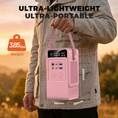 [Dealsforyoudays]Ctolity AP200 Portable Power Bank 192Wh 200W Lifepo4 Battery 3000+ Cycle 140W Ultra Fast Charging LED DC Solar 150W